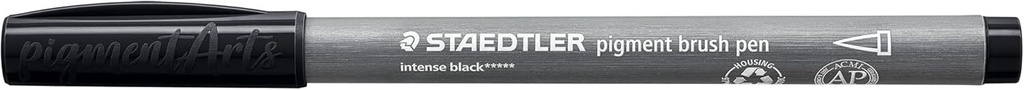 STAEDTLER PIGMENT BRUSH PEN INTENSE BLACK 371-99 