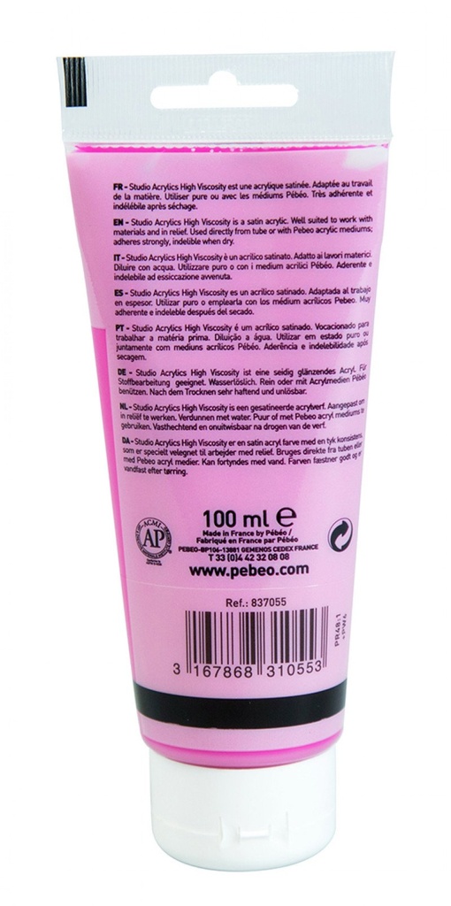 PEBEO ACRYLIC STUDIO HV100ML AZO PINK