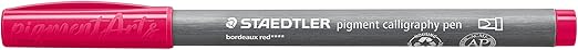 STAEDTLER PIGMENT CALLIGRAPHY PEN BORDEAUXRED 375-23