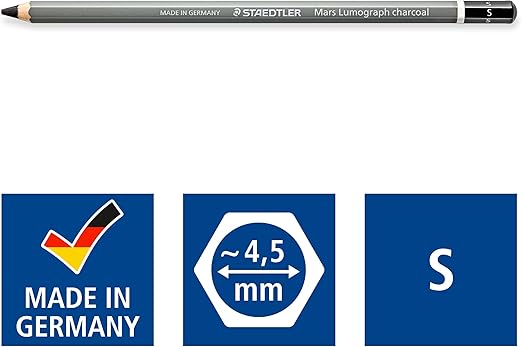 STAEDTLER PENCIL MARS LUMOGRAPH SOFT CHARCOAL 100C-S