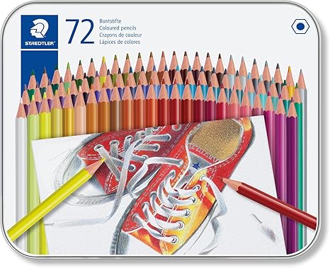 STAEDTLER HEXAGONAL COLOURED PENCILS 72PCS SET 175 M72