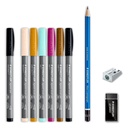 STAEDTLER LINE ART LETTERING SET 10