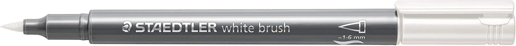 STAEDTLER MARKER BRUSH WHITE 8321-0