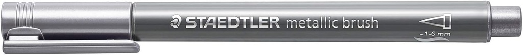 STAEDTLER METALLIC MARKER BRUSH SILVER 8321-81