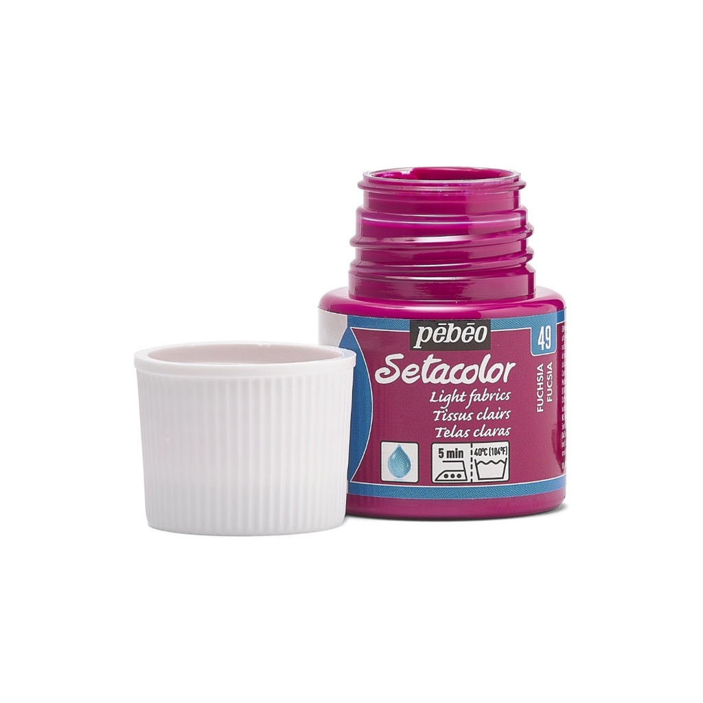 PEBEO SETACOLOR LIGHT FABRIC 45ML FUSCHIA