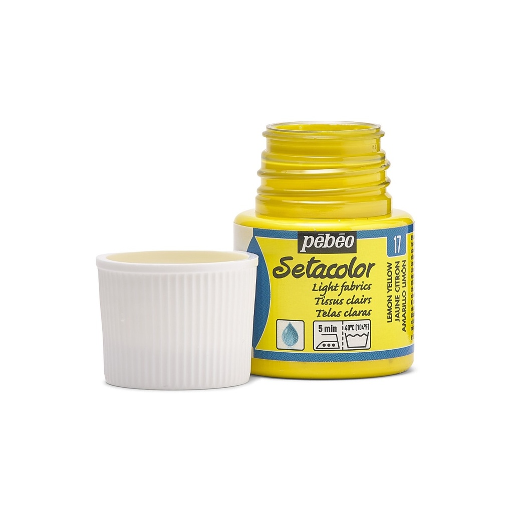 PEBEO SETACOLOR LIGHT FABRIC 45ML LEMON YELLOW