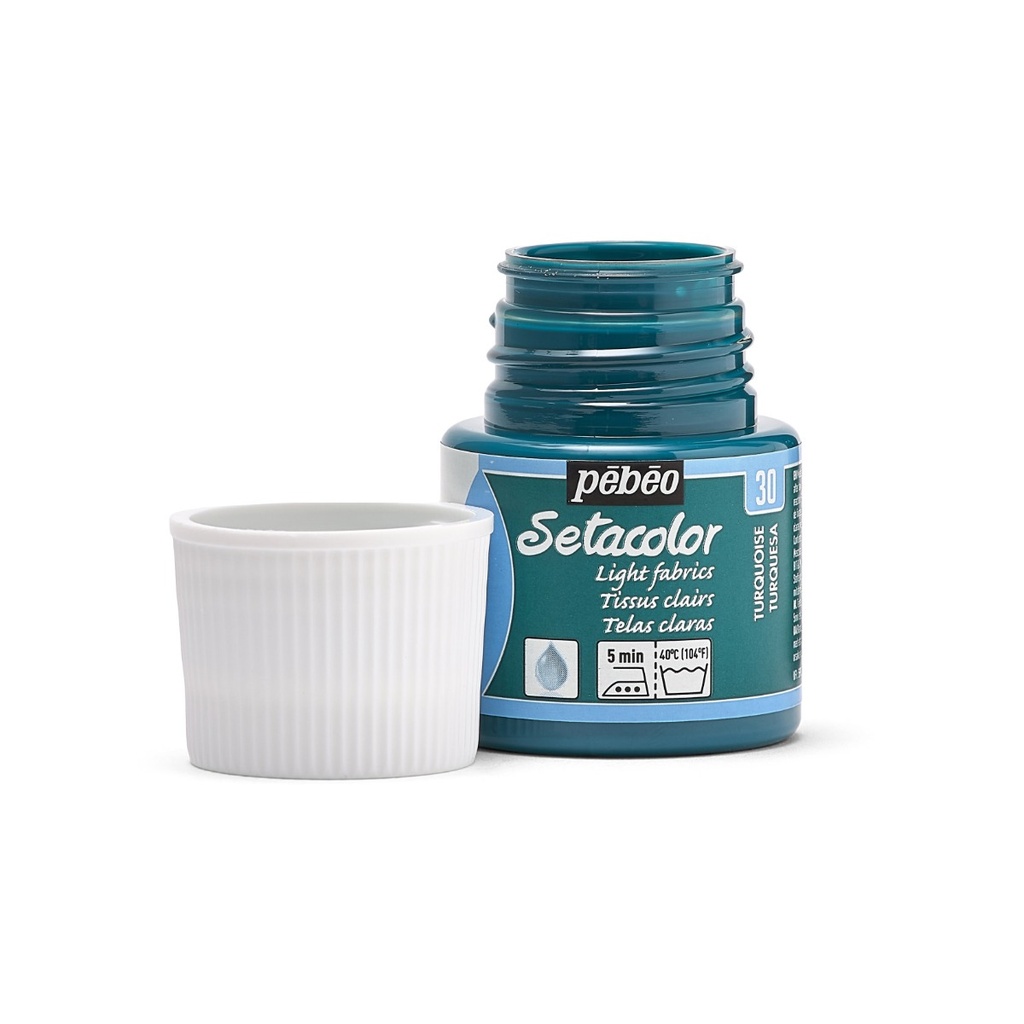 PEBEO SETACOLOR LIGHT FABRIC 45ML TURQUOISE