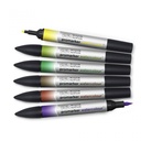 WINSOR & NEWTON WATERCOLOUR MARKER 6 FOLIAGE TONES