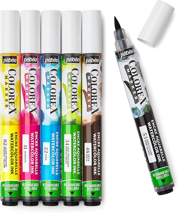PEBEO COLOREX MARKER SET 6 ESSENTIAL
