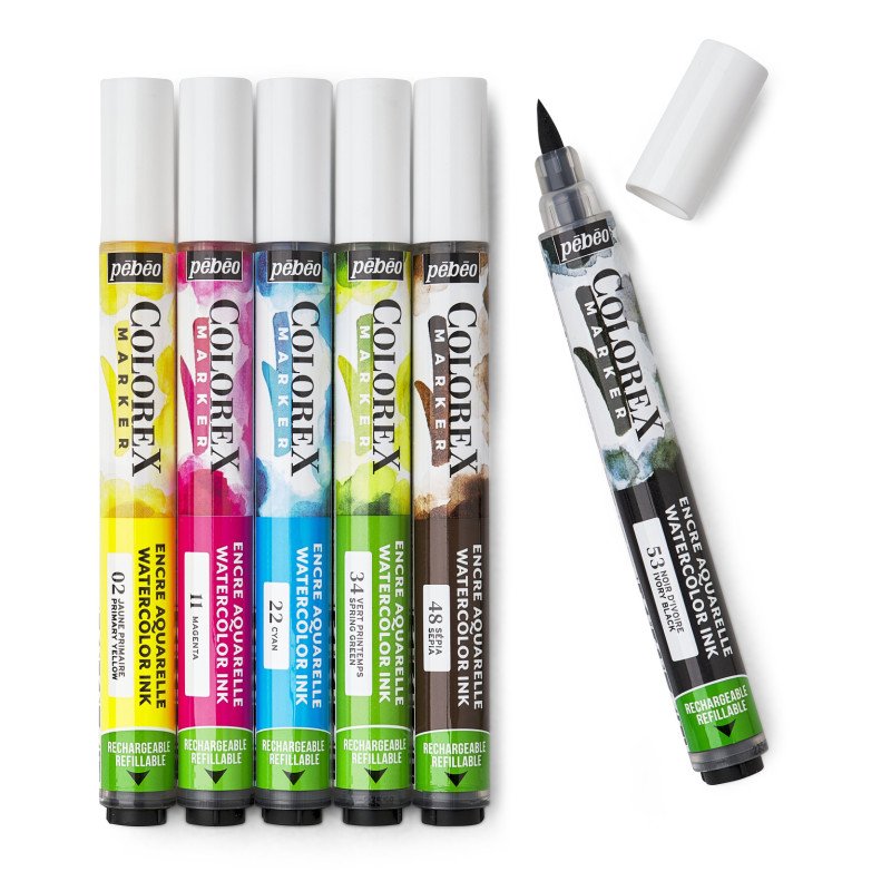 PEBEO COLOREX MARKER SET 6 ESSENTIAL