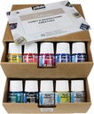 PEBEO SETACOLOUR LIGHT FABRIC PAINT COLLECTION SET 10X45ML