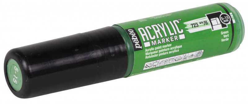 PEBEO ACRYLIC MARKER 5-15MM TIP GREEN