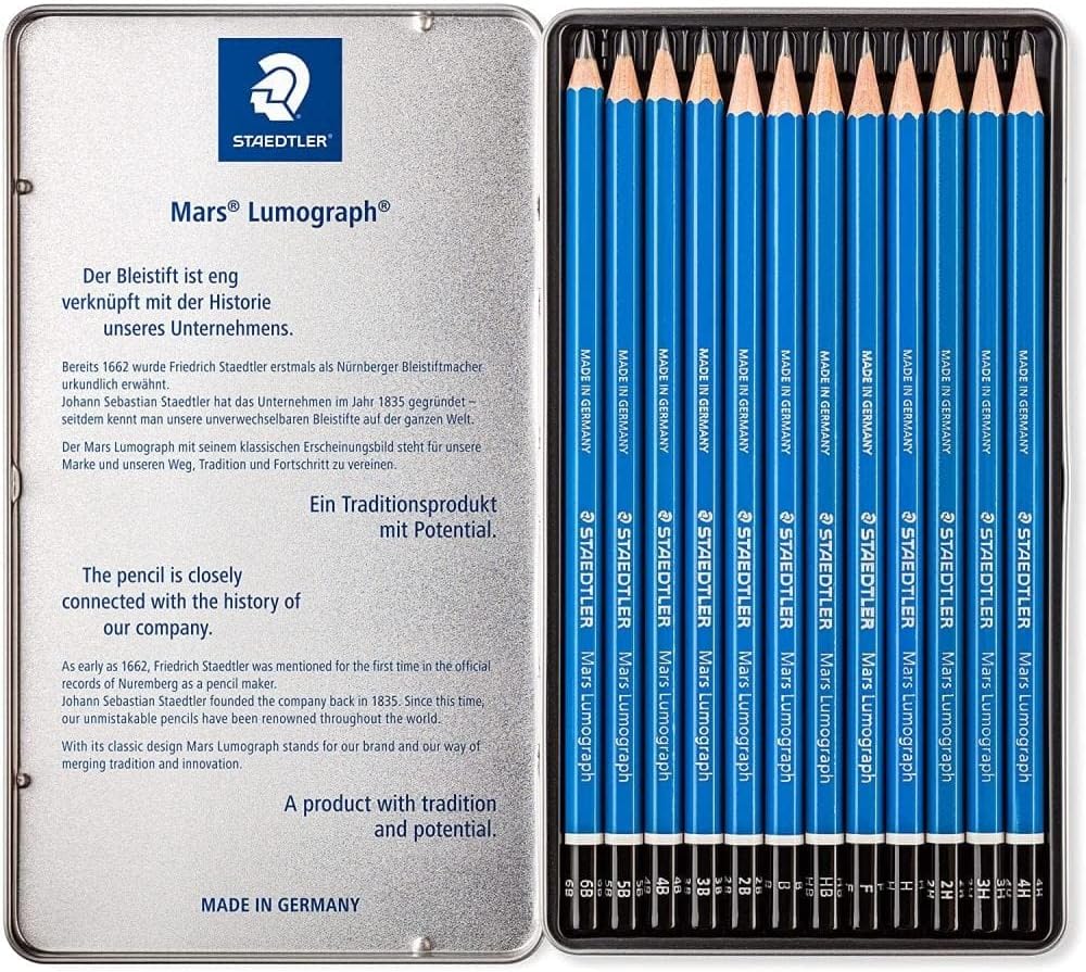 STAEDTLER MARS LUMOGRAPH 12PENCIL SET 100 G12