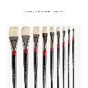 DALER ROWNEY GEORGIAN LONG HANDLE LONG FLAT G48 SIZE 10