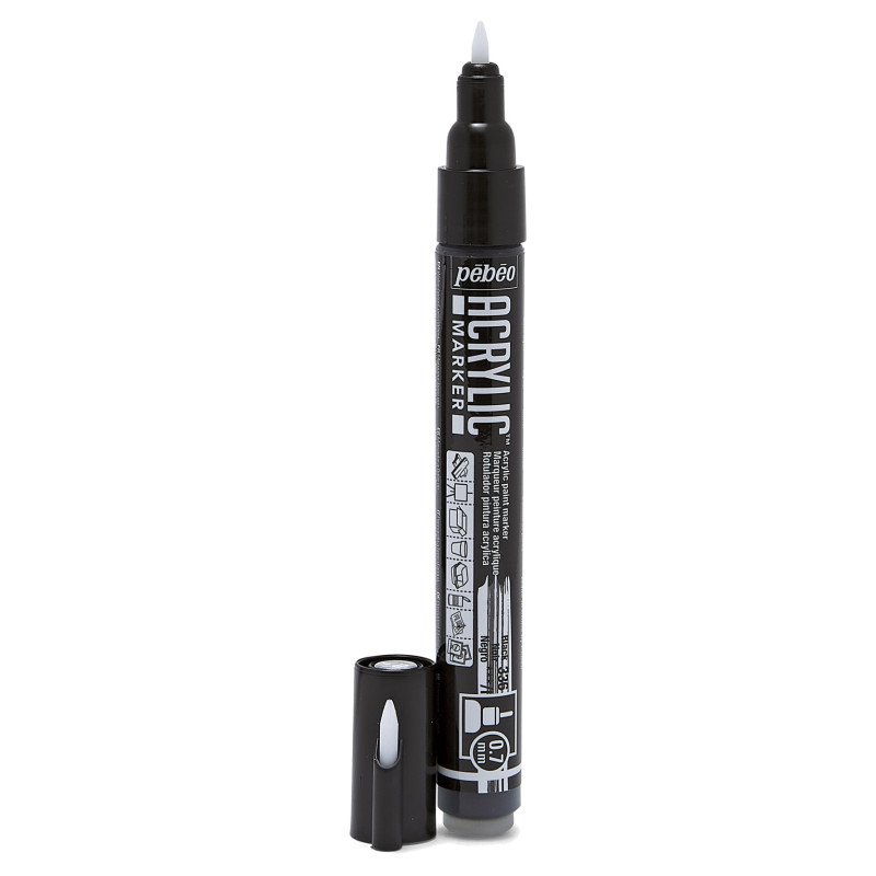 PEBEO ACRYLIC MARKER 0.7 TIP BLACK