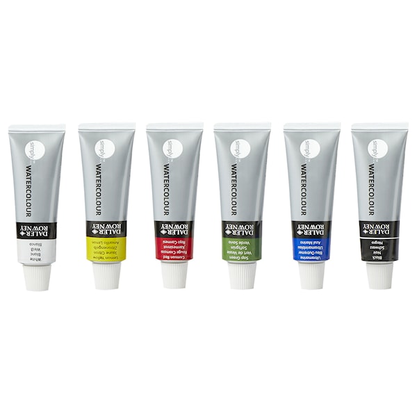 DALER ROWNEY SIMPLY WATERCOLOUR 6X12ML SET