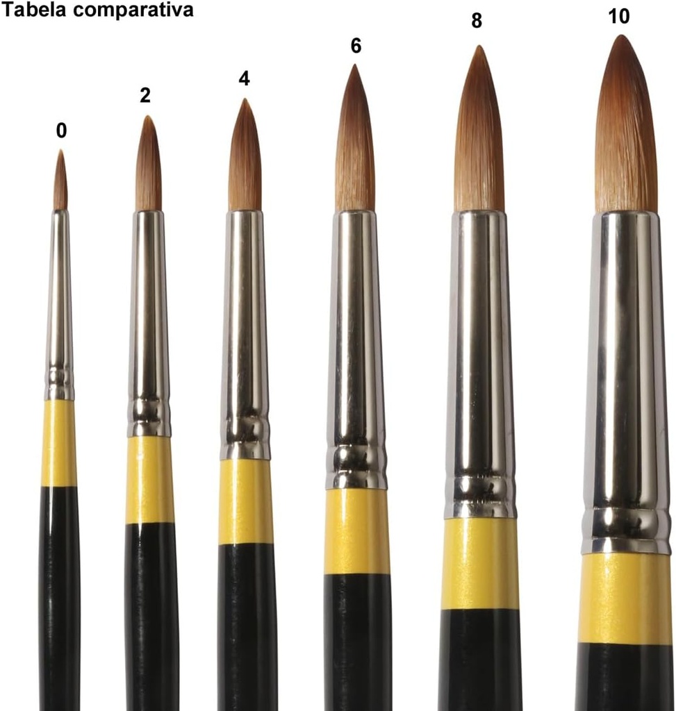 DALER ROWNEY SYSTEM3 LONG HANDLE ROUND SY45 SIZE 6