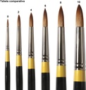 DALER ROWNEY SYSTEM3 LONG HANDLE ROUND SY45 SIZE 6