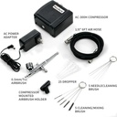 MEEDEN Black Mini Airbrush Compressor