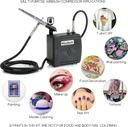MEEDEN Black Mini Airbrush Compressor