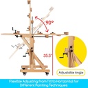 MEEDEN Wooden Deluxe Studio Easel