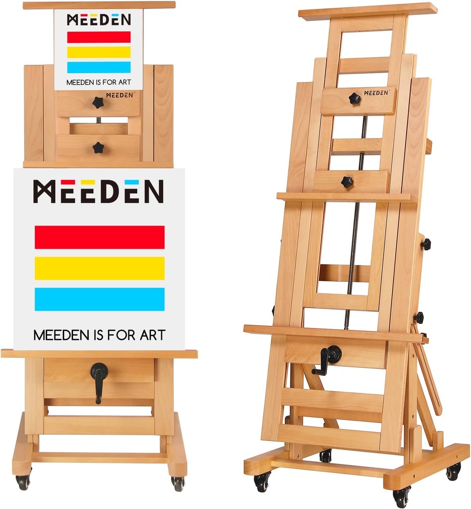 MEEDEN Wooden Deluxe Studio Easel