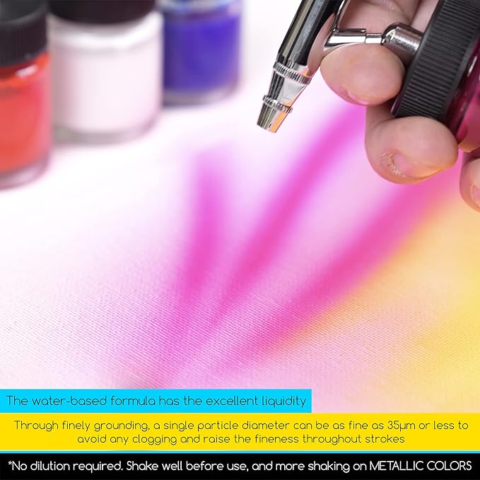 Meeden Airbrush Paint 24 Colors Set, 30 ml / 3 oz