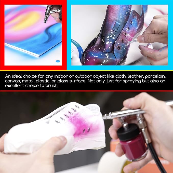 Meeden Airbrush Paint 24 Colors Set, 30 ml / 3 oz
