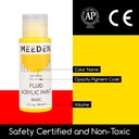 Meeden Basic Fluid Acrylic Paint Set, 6 Colors, 60 ml / 2 oz