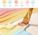 Meeden Fluid Pastel Acrylic Paint Set, 6 Colors, 60 ml / 2 oz