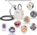 Meeden White Mini Airbrush Compressor