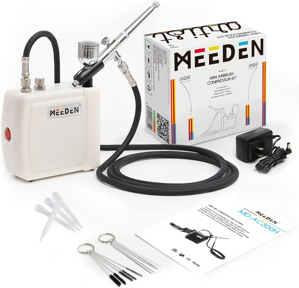 Meeden White Mini Airbrush Compressor