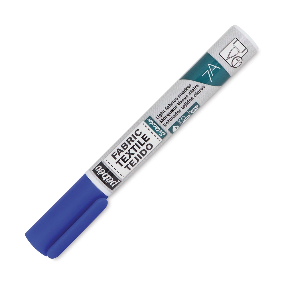 PEBEO 7A LIGHT FABRIC MARKER 1MM BLUE