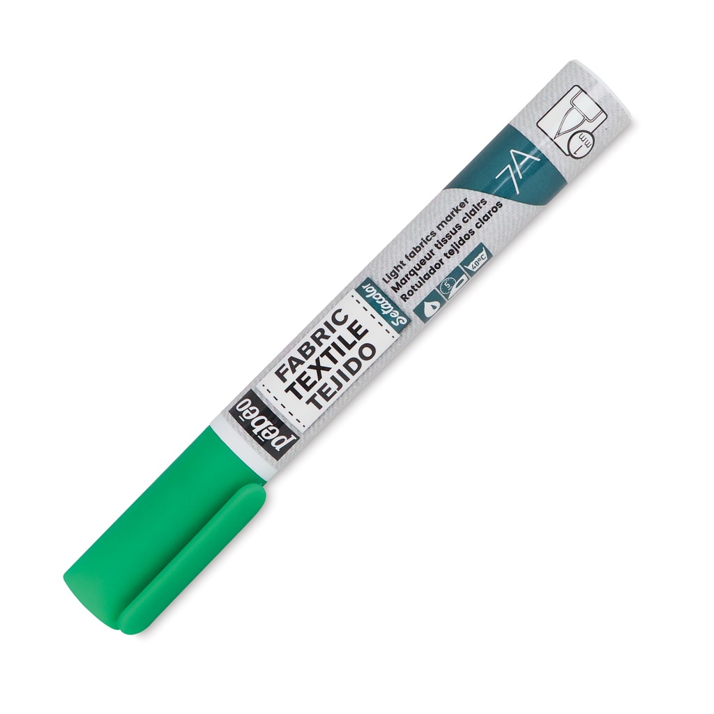 PEBEO 7A LIGHT FABRIC MARKER 1MM GREEN