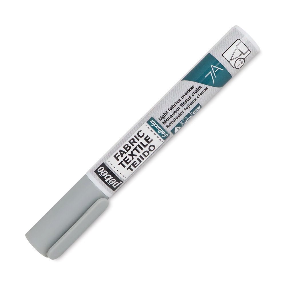 PEBEO 7A LIGHT FABRIC MARKER 1MM LIGHT GREY