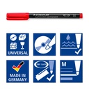 STAEDTLER UNIVERSAL PEN LUMOCOLOR PERMANENT MARKER 4PCS 317 WP4-1