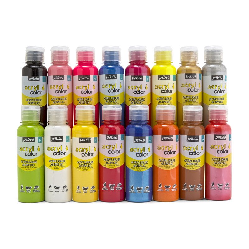 PEBEO CHILDREN'S ACRYLIC PAINT - ACRYLCOLOR 150ML FLUO PINK