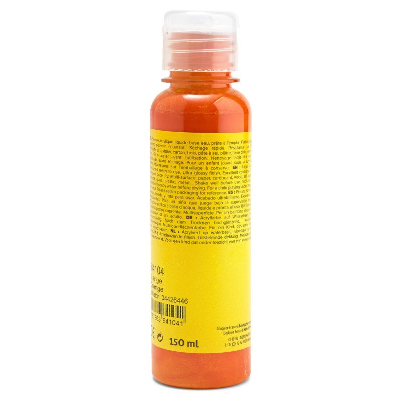 PEBEO CHILDREN'S ACRYLIC PAINT - ACRYLCOLOR 150ML ORANGE