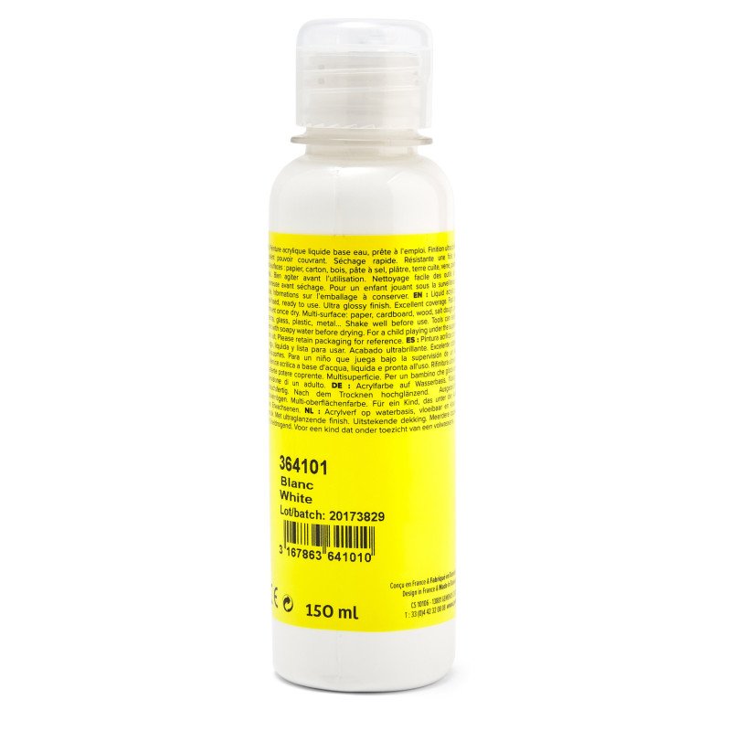 PEBEO CHILDREN'S ACRYLIC PAINT - ACRYLCOLOR 150ML WHITE