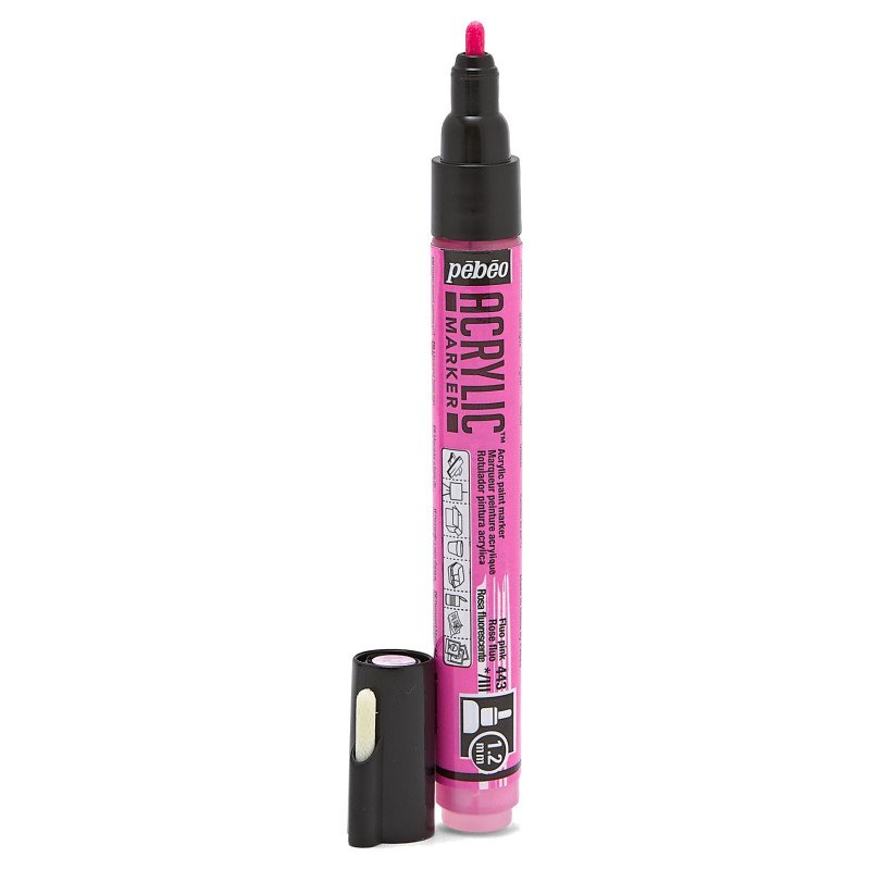 PEBEO ACRYLIC MARKER 1.2 TIP FLUO PINK