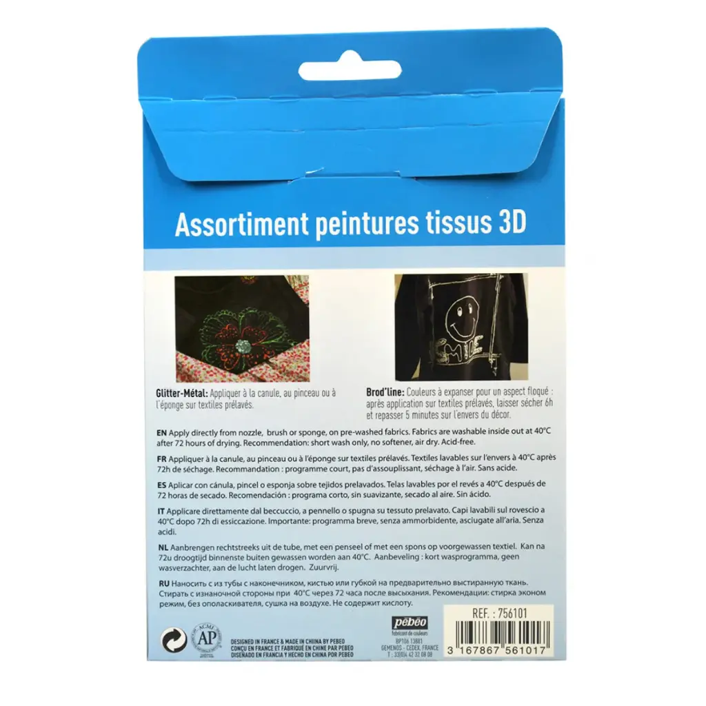 PEBEO SETACOLOR 3D ASSORT SET