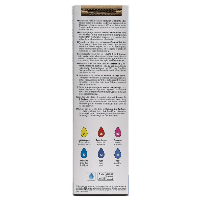 PEBEO SETACOLOR INITIATION SET TIE & DYE 6X20ML