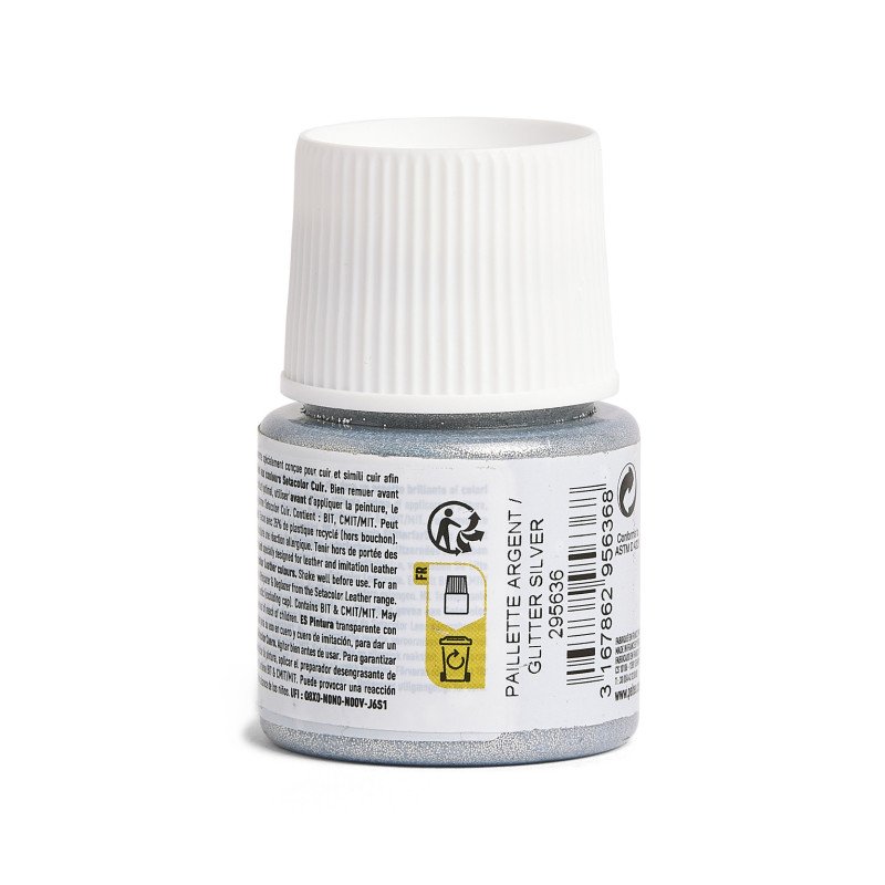 PEBEO SETACOLOR LEATHER 45ML GLITT SILVER