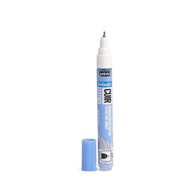 PEBEO SETACOLOR LEATHER MARKER ICED BLUE
