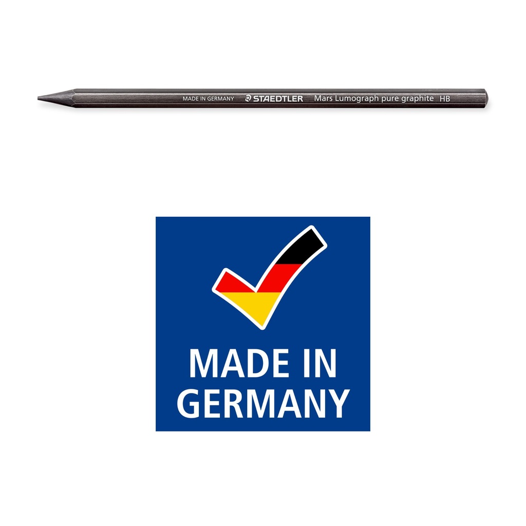 STAEDTLER PENCIL MARS LUMOGRAPH FULL GRAPHITE  12PCS SET 100G M12