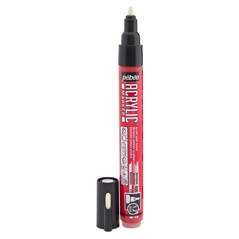 PEBEO ACRYLIC MARKER 1.2 TIP VERMILION