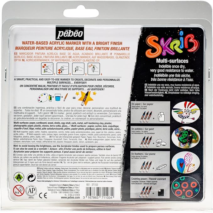 SET 6 MARKER ACRYLIC CLASSIC