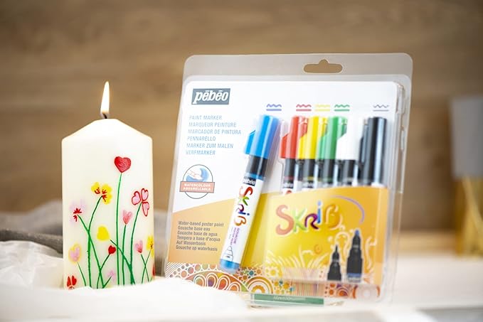 SET 6 MARKER GOUACHE POETRY
