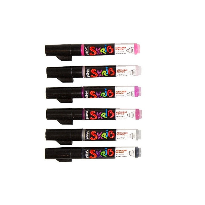 SET6 MARKER ACRYLIC SUGAR ALMOND