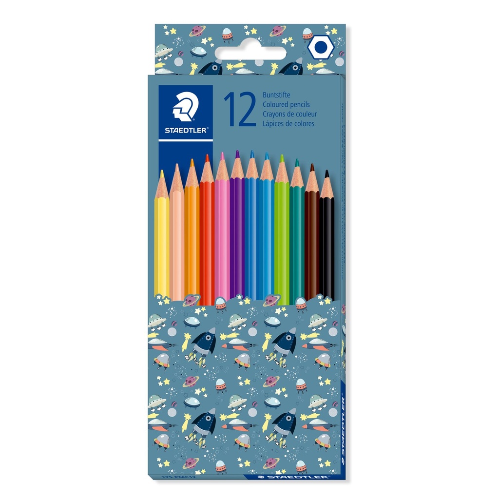 STAEDTLER PATTERN MIX COLOURED PENCILS 12PCS SET 175 PMC12